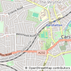 Map of Sutton, Surrey