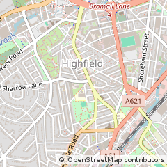 Map of Sheffield