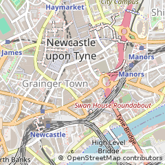Map of Newcastle Upon Tyne