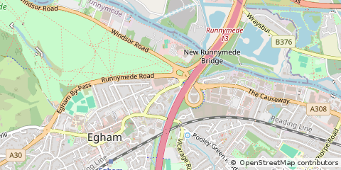 Map of Egham