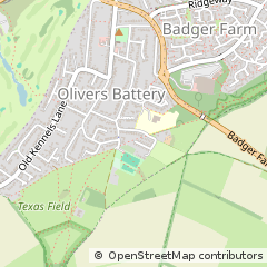 Map of Winchester, Hampshire