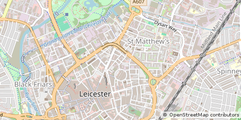 Map of Leicester