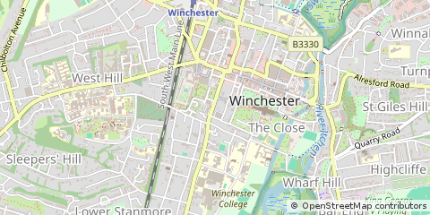 Map of Winchester