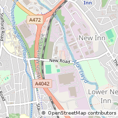 Map of Pontypool, Torfaen