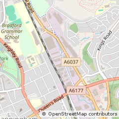 Map of Bradford, West Yorkshire