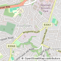 Map of Poole, Dorset