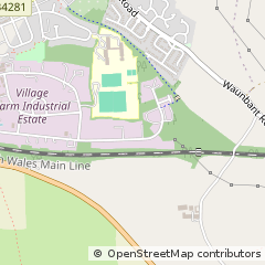 Map of Bridgend