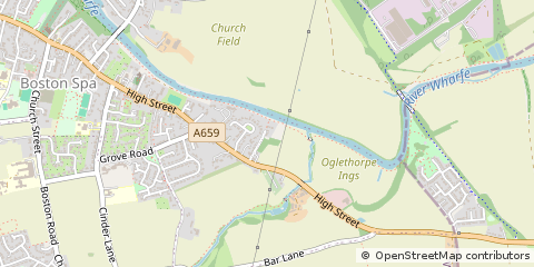 Map of Wetherby, West Yorkshire