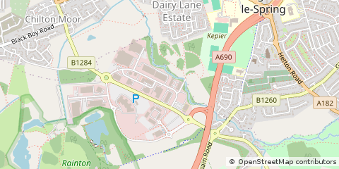 Map of Houghton LE Spring, Tyne & Wear