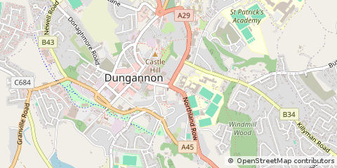 Map of Dungannon, Co. Tyrone