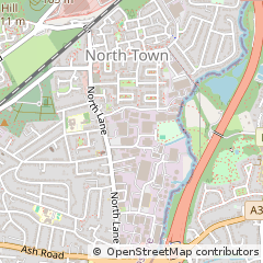 Map of Aldershot, Hampshire