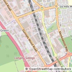 Map of Stevenge, Herts