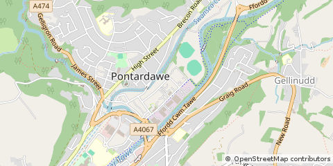 Map of Swansea