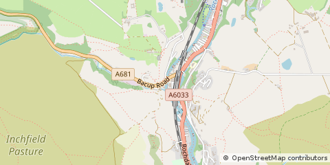 Map of Todmorden, West Yorkshire