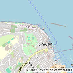 Map of Cowes, Isle of Wight