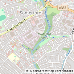 Map of Christchurch, Dorset