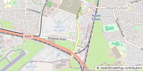 Map of Manchester, Cheshire