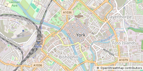 Map of York, North Yorkshire