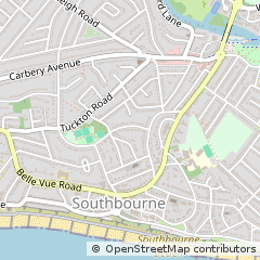 Map of Bournemouth, East Sussex