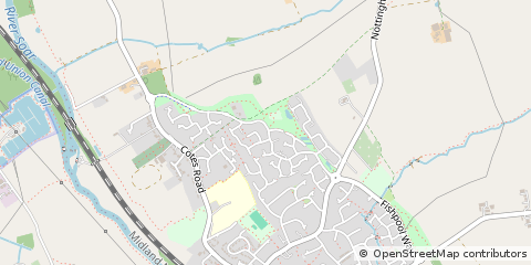 Map of Loughborough, East Sussex