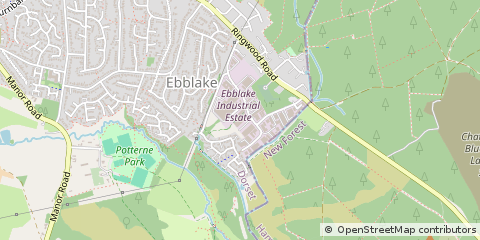 Map of Verwood, Dorset