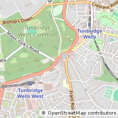 Map of Tunbridge Wells, Kent