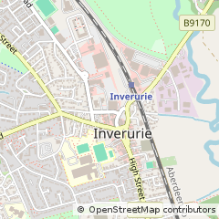 Map of Inverurie, Aberdeenshire