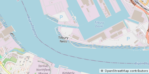 Map of Tilbury Docks, Essex