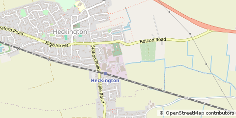 Map of Sleaford, Lincolnshire