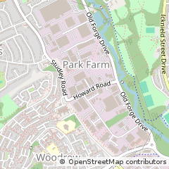 Map of Redditch, Worcestershire