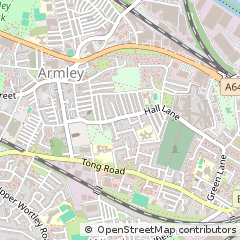 Map of Leeds, West Yorkshire