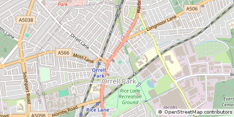 Map of Liverpool, Merseyside