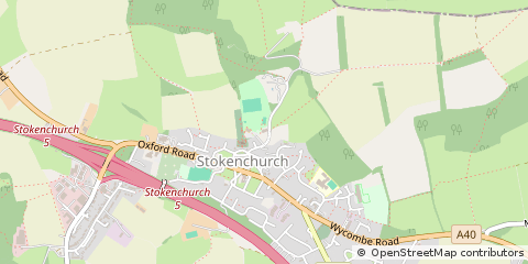 Map of High Wycombe, Buckinghamshire