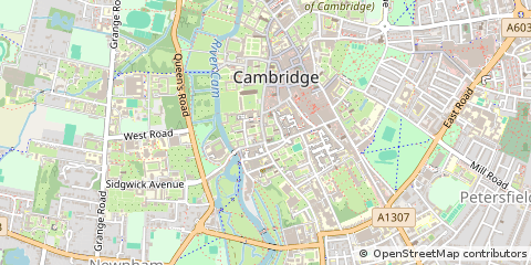 Map of Cambridge, Cambs