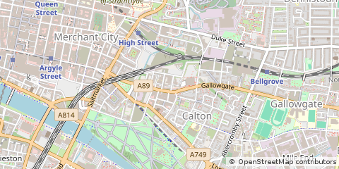 Map of Glasgow