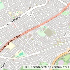 Map of Cardiff, South Glamorgan