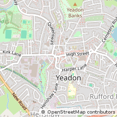 Map of Leeds, West Yorkshire