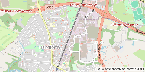 Map of Handforth, Cheshire