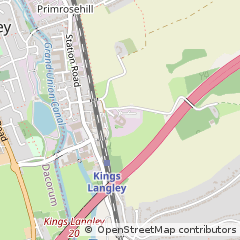 Map of Kings Langley, Hertfordshire