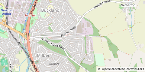 Map of Newton Abbot, Devon