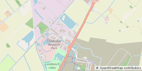 Map of Waterbeach, Cambridge