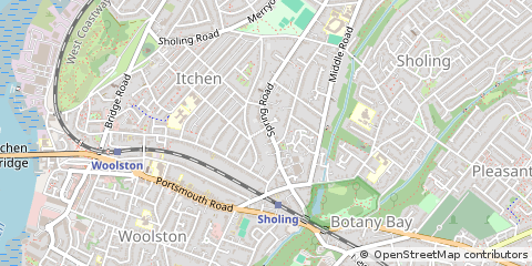 Map of Southampton, Hampshire