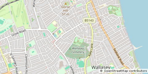 Map of Wallasey
