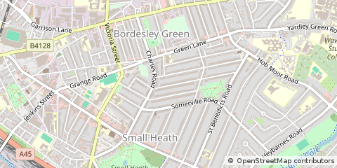 Map of Birmingham, West Midlands