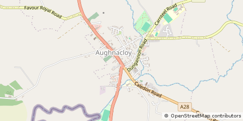 Map of Aughnacloy