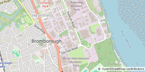 Map of Wirral, Merseyside