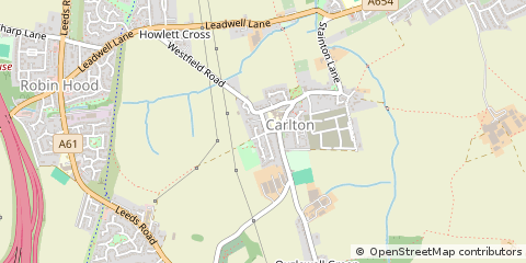 Map of Wakefield, West Yorkshire