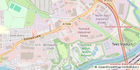 Map of Stockton on Tees