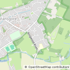 Map of Christchurch, Dorset
