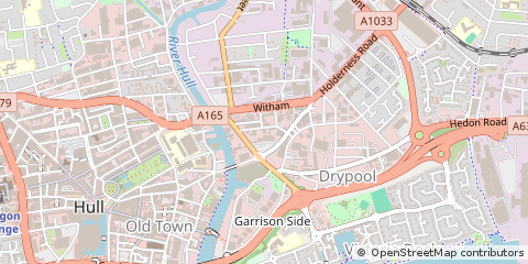 Map of Hull, East Yorkshire
